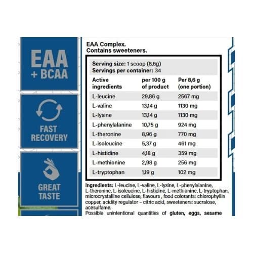 EAA Complex- Yava Labs - 300 gr - Imagen 3